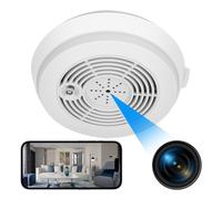 Détecteur de Fumée Caméra Espion Full HD 1080p PIR Vision Nocturne Wifi App Android iOs + SD 128Go YONIS