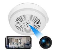 Détecteur de Fumée Caméra Espion Full HD 1080p PIR Vision Nocturne Wifi App Android iOs + SD 16Go YONIS