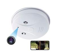 Vidéosurveillance YONIS Détecteur de Fumée Caméra Espion HD 1080p Mouvement Vidéosurveillance IR Wifi + SD 4Go