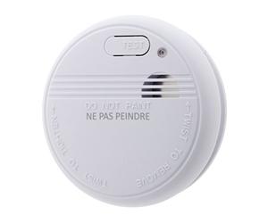 Détecteur de fumée CE Garanti 5 Ans - avec Pile et Accessoires - Otio | Bouton Test, Alerte Pile Faible, Autonomie 5 ans, Norme en 14604, Conforme CE, Installation Simple, Blanc