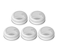 Détecteur de fumée Clouree Wi-FI Compatible avec l'application Tuya/Smartlife, Mini-Alarme Incendie sans Fil interconnectée, modèle PA-437W (5pcs)