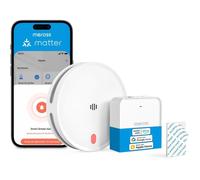 Détecteur de fumée connecté Matter Wi-Fi,double capteur optique,alerte app,maillage 0,8 mm,hub MSH450 inclus,1 pièce.