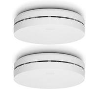 Détecteur de fumée design avec pile de 10 ans, pack de 2 Alecto SA300 DUO Blanc