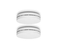 Détecteur de fumée design avec pile de 10 ans, pack de 2 Alecto SA300 DUO Blanc Blanc G