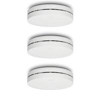Détecteur de fumée design avec pile de 10 ans, pack de 3 SA300 3X Blanc