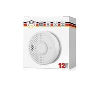 Détecteur de fumée Oneconcept DOF39 Plastique Signal d'avertissement : 85 dB Alimenté par pile 9V - Ensemble de 10 G