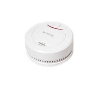LogiLink Détecteur de fumée Longlife, avec batterie, blanc Blanc G