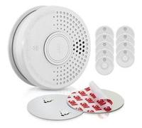 Détecteur de fumée - OneConcept SHD DOF39 - Lot de 10 - avec support magnétique en kit - Blanc G