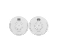 Alecto Détecteur de fumée SD110 – Jeu de 2, à piles, Ø 101 x H 36 mm