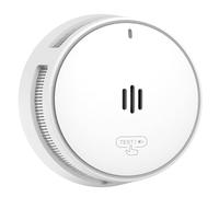 Détecteur de fumée, Pile de 10 Ans, détecteur de fumée pour la Maison, détecteur d'incendie avec Fonction silencieuse à Distance, Bouton Test/Silence, Conforme à la Norme EN14604 (1 Pack)