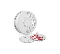 SHD by OneConcept Detecteur de Fumée, 1x Alarme Incendie Détecteur Fumée pour la Maison, Bureaux, Detecteur de Fumee de Cuisine à Capteur Optique avec Fonction Test et Silencieux, Détecteurs de