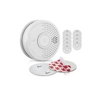Détecteur de fumée - SHD DOF39 - Lot de 10 - avec support magnétique en kit - Blanc
