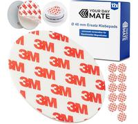 Détecteur de fumée Support magnétique Pastilles adhésives de Remplacement, 12 pièces, Ø 48 mm diamètre, Autocollant de réparation pour Support magnétique