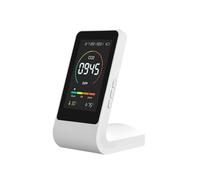Détecteur de gaz, 3 In1 CO2 Meter Air Quality Monitor Digital Temperature Humidity Sensor Tester Multifunctional Portable Carbon Dioxide Detector pour la Maison et Les Camping-Cars