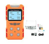 Détecteur de gaz, 4 en 1 O2 CO H2S EX Détecteur Multi-gaz Portable Oxygène Sulfure d'hydrogène Monoxyde de Carbone Fuite gaz Combustible Jauge