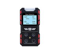 Détecteur de Gaz, Analyseur de gaz Industriel Détecteur de fuites Multi-gaz Portable USB Rechargeable CH4 CO H2S O2 testeur de gaz Capteur de gaz étanche Alarme(A Gas Detector)