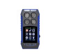 Détecteur de gaz, Détecteur de gaz Portable 4 en 1 O2 EX H2S CO Quatre méthodes d'alarme à Trois épreuves Connectez-Vous à l'ordinateur Enregistrez Le détecteur d'alarme de données