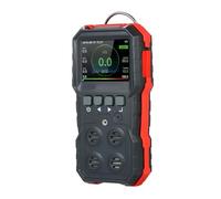 Détecteur de gaz Industriel 4 en 1, monoxyde de Carbone, oxygène, gaz Combustible, testeur H2S, 120 000 enregistrements de données, Alarme sonore et Lumineuse, Vibration avec Une Large Gamme de Tests