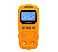 Détecteur de gaz multigaz 4 en 1 Haute précision avec écran LCD - Analyseur Portable d'O2, CO, H2S et gaz combustibles for Le Travail et la Maison Surveillance Rapide