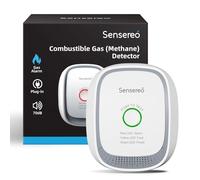 Détecteur de Gaz Naturel Sensereo CG-1, Branché sur Prise, Alarme 70dB avec LED et Auto-Test, Capteur Haute Sensibilité pour Gaz Méthane, Usage Domestique et Professionnel