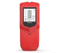 Détecteur de goujons numérique portable 6 en 1 avec scanner mural et bois, détection de métaux magnétiques et non magnétiques, fils AC sous tension, pour câbles et tuyaux en PVC (rouge)