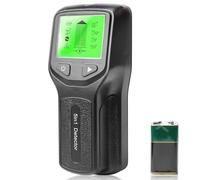 Détecteur de ligne 5 en 1 - Scanner mural - Détecteur de câbles multifonction - Avec affichage LCD et alarme - Détecteur de métaux pour trouver des lignes électriques, des poutres en bois, métal