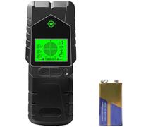 Détecteur de ligne 6 en 1 - Scanner mural - Détecteur de câbles multifonction - Avec affichage LCD et alarme - Détecteur de métaux pour trouver des lignes électriques, des poutres en bois - Noir