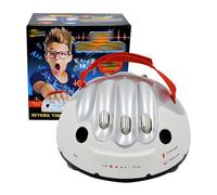 Détecteur de mensonges miniature à choc électrique, console de fête, vérité ou devoir, gadget amusant, jouet interactif, jeu de table, cadeau (blanc, 16 x 16 x 8 cm)