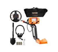 VEVOR Détecteur de métaux 20,4 cm – Professionnel réglable, bobine étanche IP68, écran LCD, puce DSP