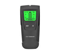 Détecteur De Métaux 3 en 1, Scanner Mural Portable, Montants en Bois, Détecteur Mural AC Live, Colonne, Détecteur De Tension De Fil Métallique for La Décoration Confortable à Utiliser(Black)