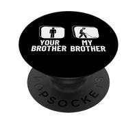 Détecteur de métaux Amusant pour la pêche à la saleté de Votre frère, Mon frère PopSockets PopGrip Adhésif