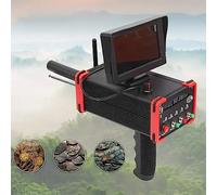 Détecteur de métaux, appareil professionnel longue portée avec écran LCD, double tige réglable, profondeur de détection de 20 m, portée de recherche de 1000 m, identification du type de métal à 360°