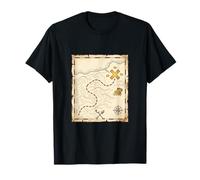 Détecteur de métaux avec Carte au trésor Hunter T-Shirt