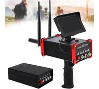 Détecteur de métaux avec écran HD, Profondeur de détection de 16 m et portée de 100 m pour la Recherche de trésors d'or et d'argent