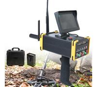 Détecteur de métaux avec écran LCD, Scanner pour la Recherche de trésors, Profondeur de détection jusqu'à 16 m, portée jusqu'à 100 m, détecte l'or, l'argent et Le cuivre.