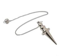 Détecteur de métaux avec pendentif de divination pour localisation de la source d'eau et recherche d'énergie avec compatibilité avec pendule (argent)