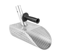 Détecteur de métaux, cuillère à sable, en acier inoxydable, détection de métaux, cuillère de plage, trou de 10 MM, cuillère de détection de métaux de plage pour le travail(S)