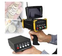 Détecteur de métaux de Haute précision à écran LCD | Chasseur de trésors or et argent télécommandé, profondeur de détection de 16m, portée de 100m(Yellow)