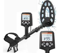 Detecteur de Metaux, Détecteur de métaux 10 sensibilités 6 Modes Professionnels Bobine étanche 12" 9 Types de métaux cibles Détecteur d'or