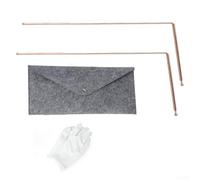 Détecteur de métaux en laiton, kit de baguette de détecteur de métaux, source d'eau, outil de chasse au trésor avec cuivre 99,9 pour la recherche d'eau et de minéraux (E)