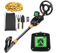 Détecteur de Métaux Enfants, Détecteur de Haute Précision Métaux avec Écran LCD, Detecteur de Metaux Très Sensible avec Bobine de Recherche étanche pour Enfants Exploration