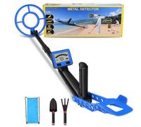 Détecteur de métaux ergonomique réglable de 60 cm et 79 cm - Corps en ABS léger - Détecte les bijoux et pièces de monnaie - Profondeur souterraine de 10 cm - Pour une utilisation en extérieur