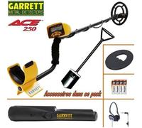 Détecteur de métaux - GARRETT - ACE 250 - Autonomie 35h - Couleur Jaune - Eléments détectés Métal