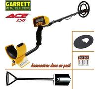Détecteur de métaux GARRETT ACE 250 livré avec son protège disque + pelle big foot.