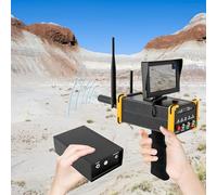 Détecteur de métaux Haute sensibilité avec écran LCD et Rotation Automatique à 360° pour la Recherche de trésors en Profondeur.