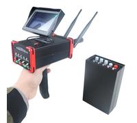 Détecteur de métaux Haute sensibilité pour Or, Argent et cuivre, portée de Recherche de 1 à 99 m, Profondeur de détection maximale de 1 à 16 m, avec écran pour la Recherche de trésors.