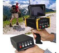 Détecteur de métaux Longue portée pour Or, Argent, Pierres précieuses et Diamants, idéal pour la Recherche souterraine de trésors (Profondeur 16 m, portée 100 m), avec écran Haute définition