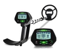 Détecteur de métaux MD4090- Identifie 6 Types de métaux - 4 Modes Haute Précision Etanche, Forte Anti-interférence - Noir