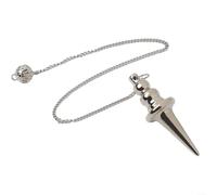 Détecteur de métaux pendentif pour divination et détection d'eau, outil léger pour localisation minérale et utilisation spirituelle (argent)