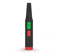 Détecteur de métaux portable à 360 degrés avec écran LCD pour la chasse à l'or - Détecteur de trésors haute sensibilité étanche Pointe de recherche de plage 23,5 cm (noir + rouge)